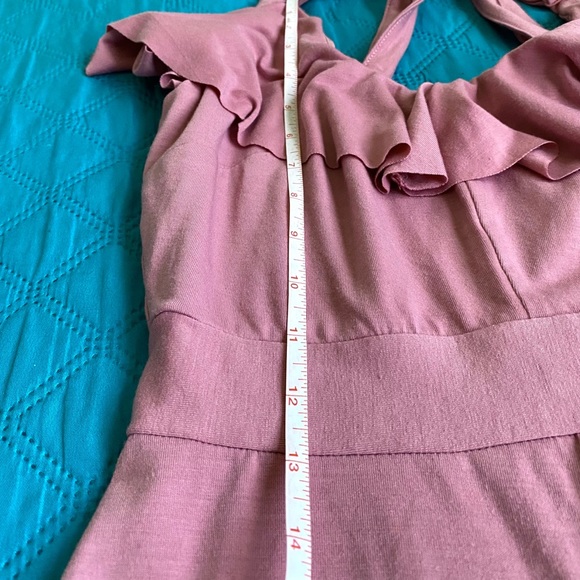 off shoulders pink stretchable jumpsuit - Picture 12 of 12